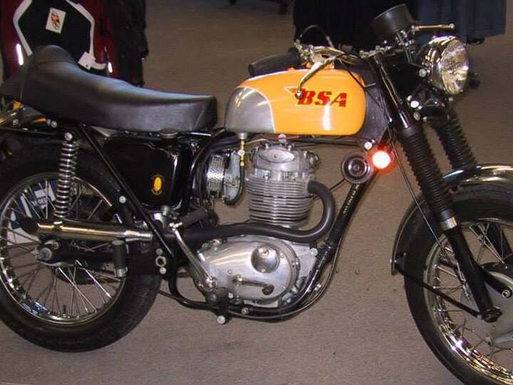 Restored BSA, tank and engine detail