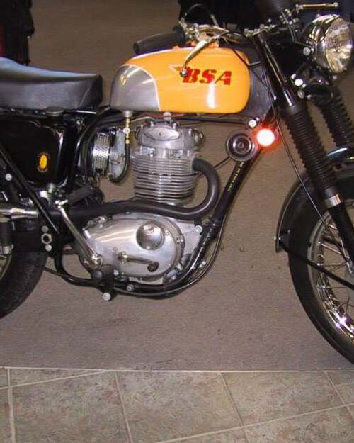 Restored BSA, tank and engine detail